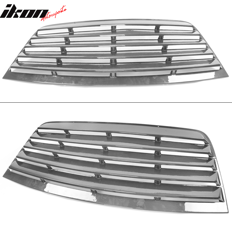 Ikon Motorsports 2008-2023 Dodge Challenger Rear Window Scoop Louver Vent