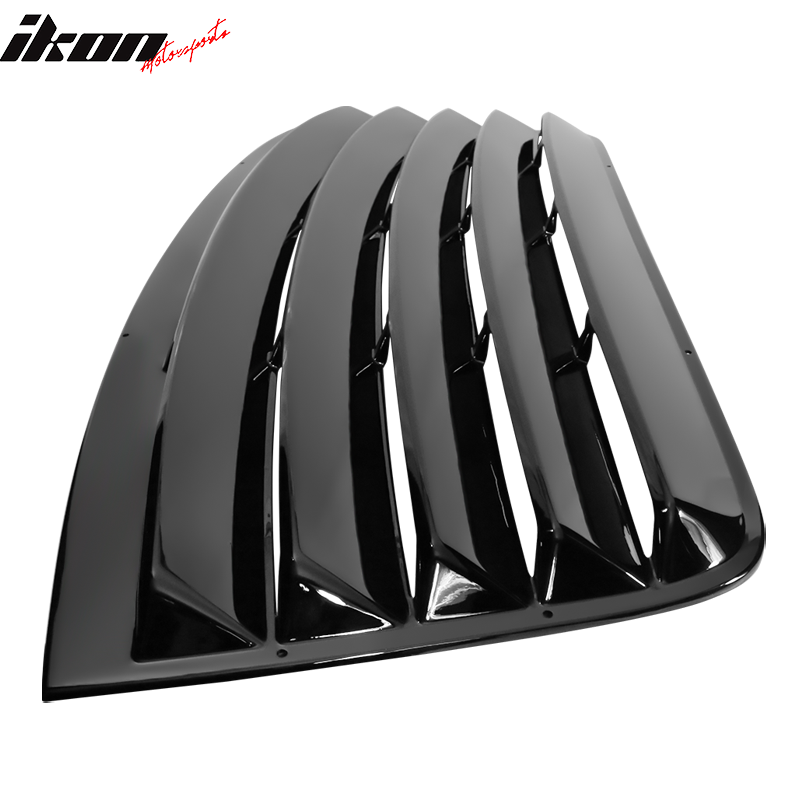 Ikon Motorsports 2008-2023 Dodge Challenger Rear Window Scoop Louver Vent