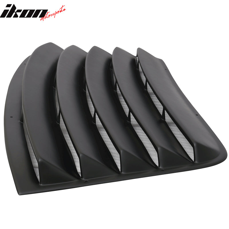 Ikon Motorsports 2008-2023 Dodge Challenger Rear Window Scoop Louver Vent