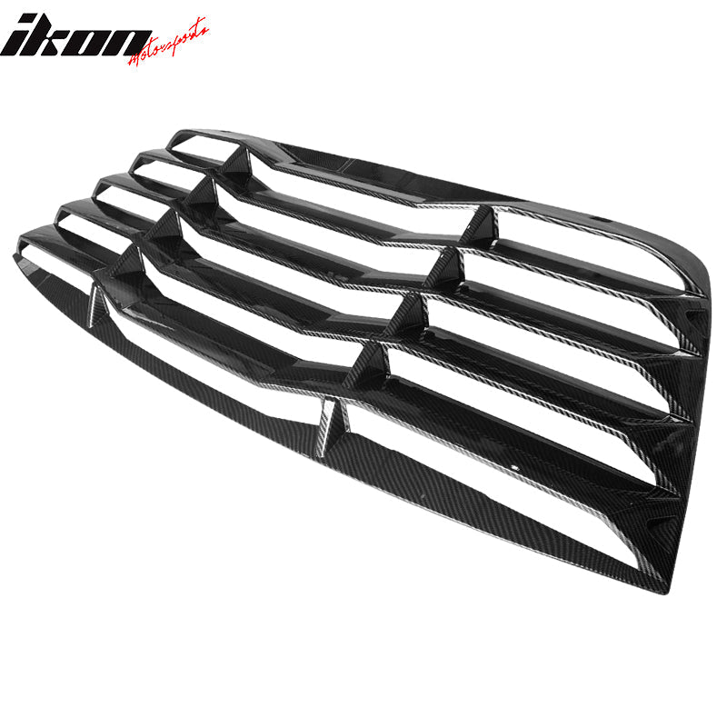 Ikon Motorsports 2008-2023 Dodge Challenger Rear Window Scoop Louver Vent