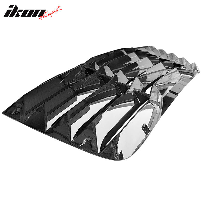 Ikon Motorsports 2008-2023 Dodge Challenger Rear Window Scoop Louver Vent