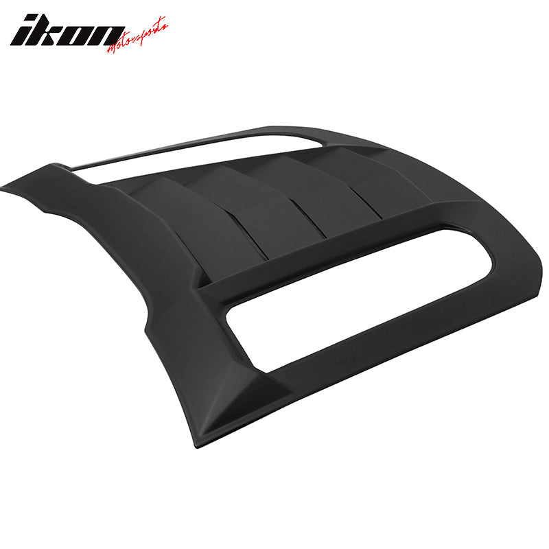 2024 Ford Mustang V2 Style Matte Black Rear Window Louvers ABS