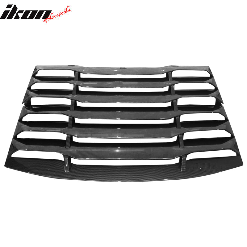 Ikon Motorsports 2008-2023 Dodge Challenger Rear Window Scoop Louver Vent