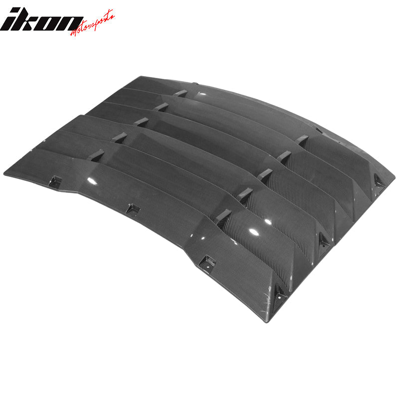 Ikon Motorsports 2008-2023 Dodge Challenger Rear Window Scoop Louver Vent