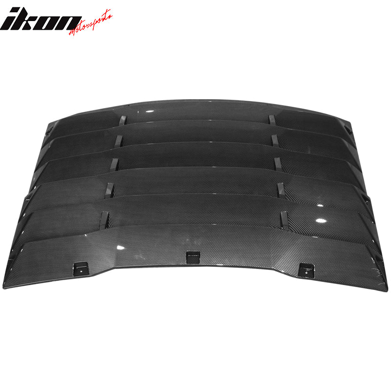 Ikon Motorsports 2008-2023 Dodge Challenger Rear Window Scoop Louver Vent