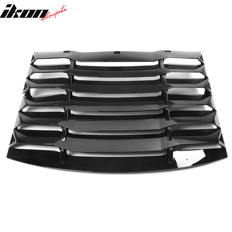 Ikon Motorsports 2008-2023 Dodge Challenger Rear Window Scoop Louver Vent