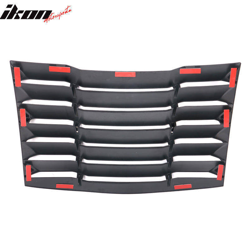 Ikon Motorsports 2008-2023 Dodge Challenger Rear Window Scoop Louver Vent