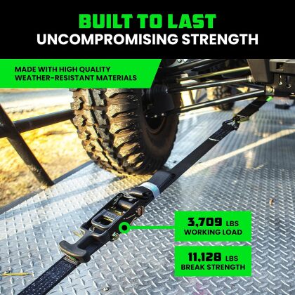 Rhino USA Heavy Duty Vehicle Tie Down Kit