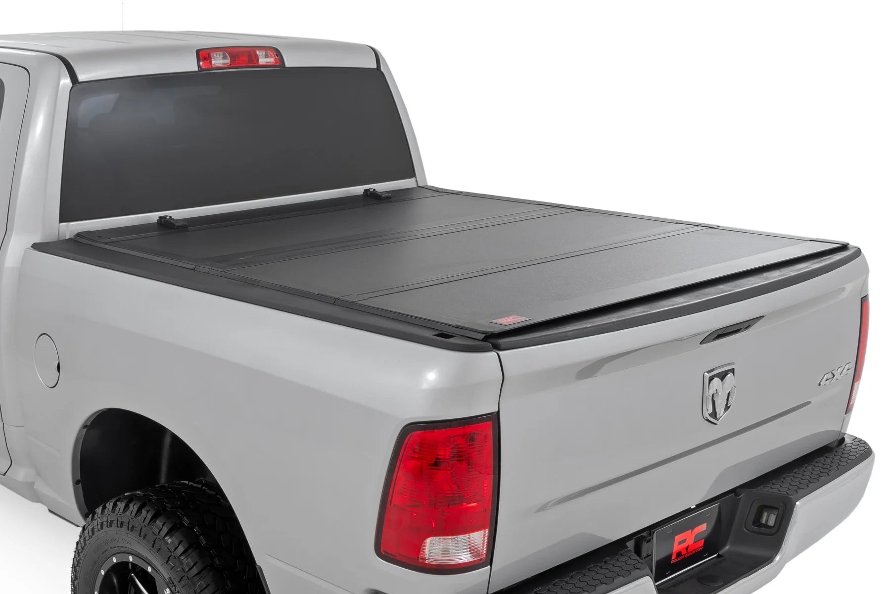 Rough Country Hard Tri-Fold Flip Up Bed Cover | Ram 1500/2500/3500 (10-25 & Classic)