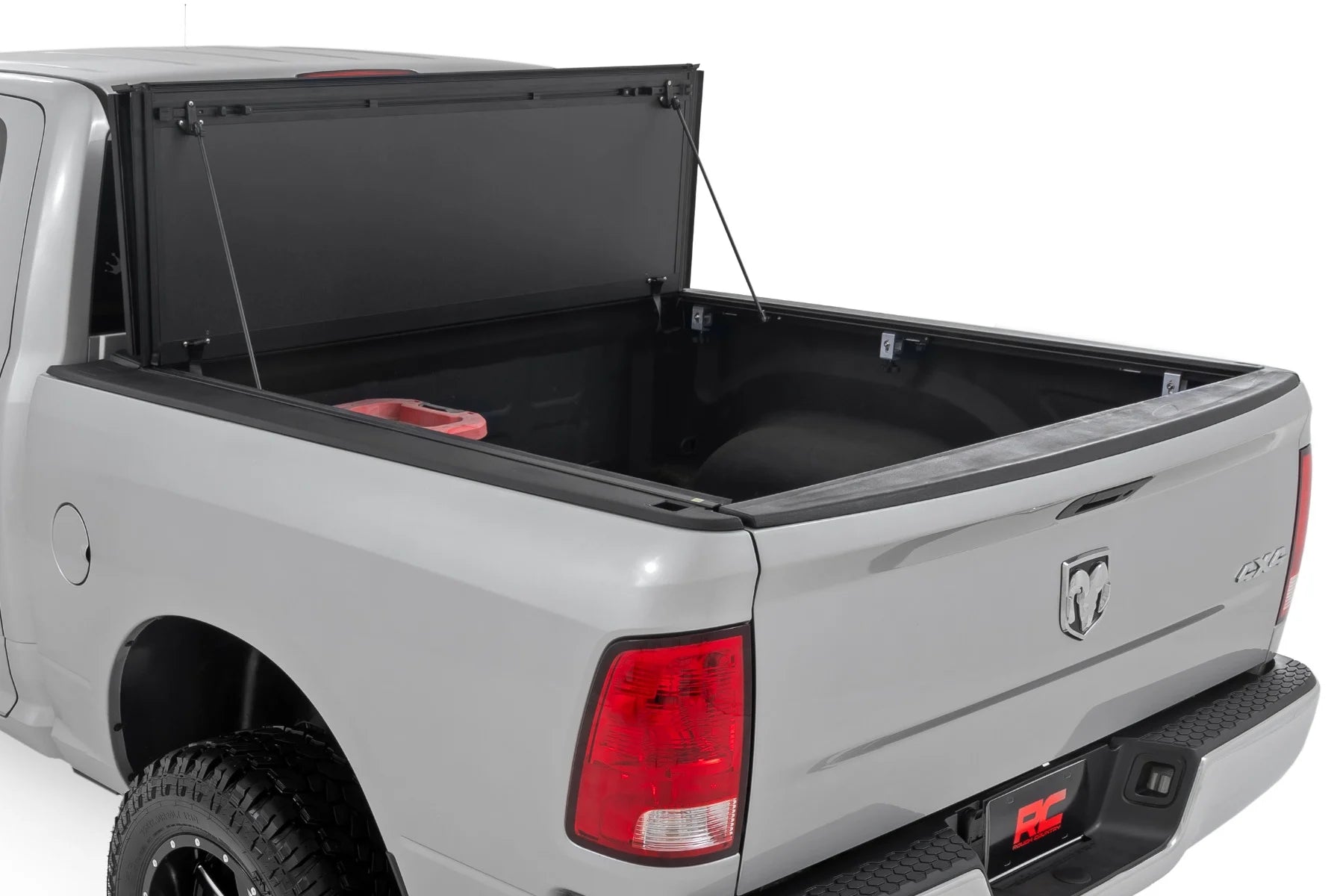 Rough Country Hard Tri-Fold Flip Up Bed Cover | Ram 1500/2500/3500 (10-25 & Classic)
