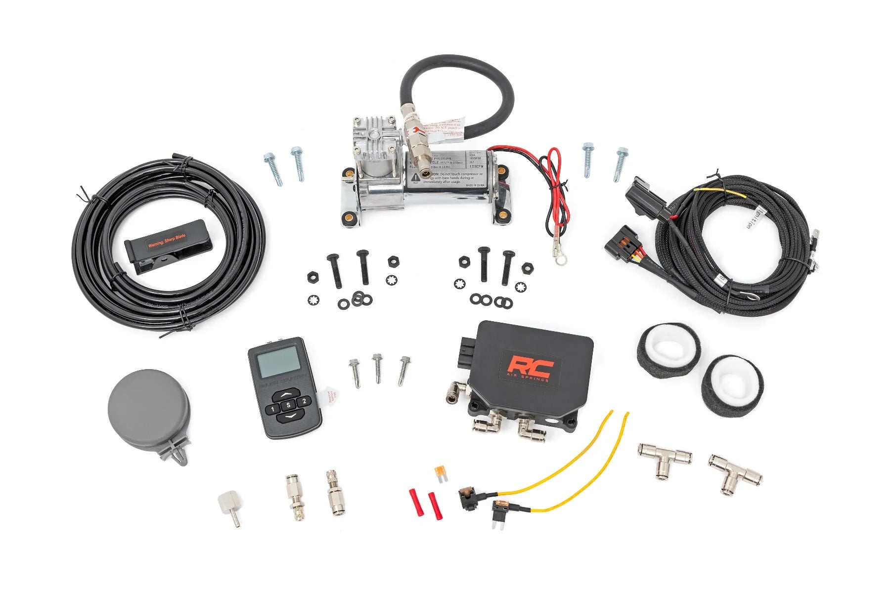 Rough Country Wireless Air Bag Controller Kit w/Compressor
