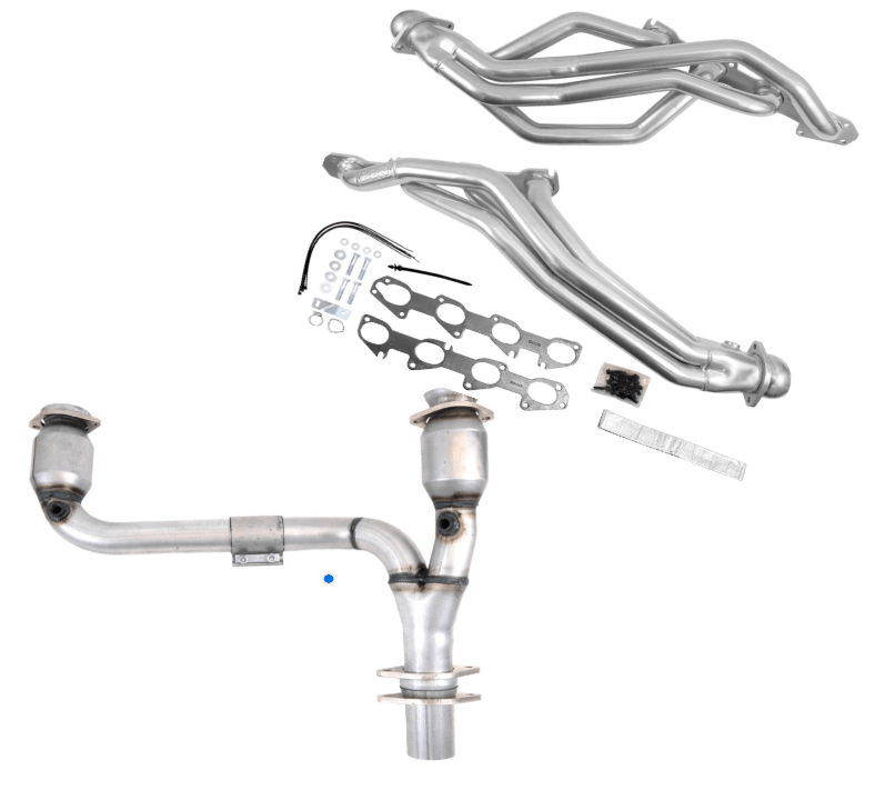 BBK 09-24 Ram 1500 Hemi 5.7L 1-3/4 Long Tube Headers w/High Flow Catted Y-Pipe