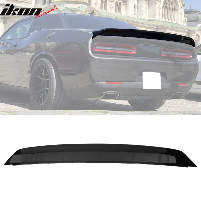 Ikon Motorsports 2008-2023 Dodge Challenger Painted Rear Trunk Spoiler Wing Lip ABS