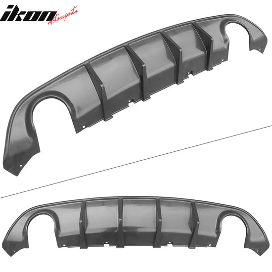 Ikon Motorsports 2015-2023 Dodge Charger SRT V3 Rear Diffuser with Reflective Tape PP