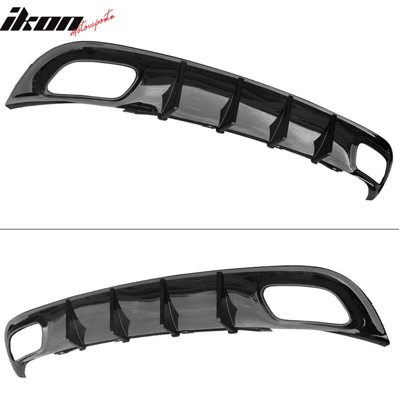 Ikon Motorsports 2015-2024 Dodge Charger V2 Style Rear Diffuser Bumper Lip