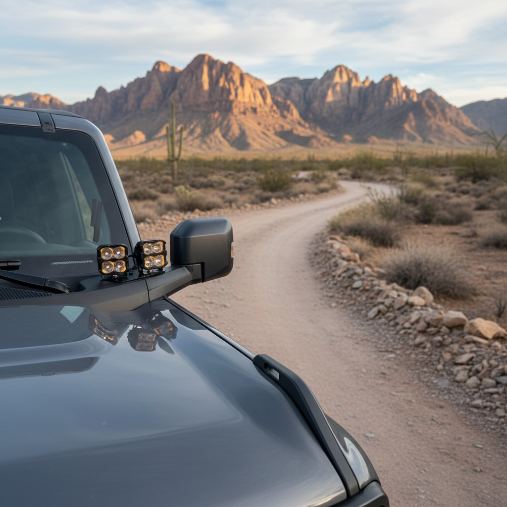 2022+ Ford Bronco Raptor Hood Mount/Ditch Lights/Pillars - PRO