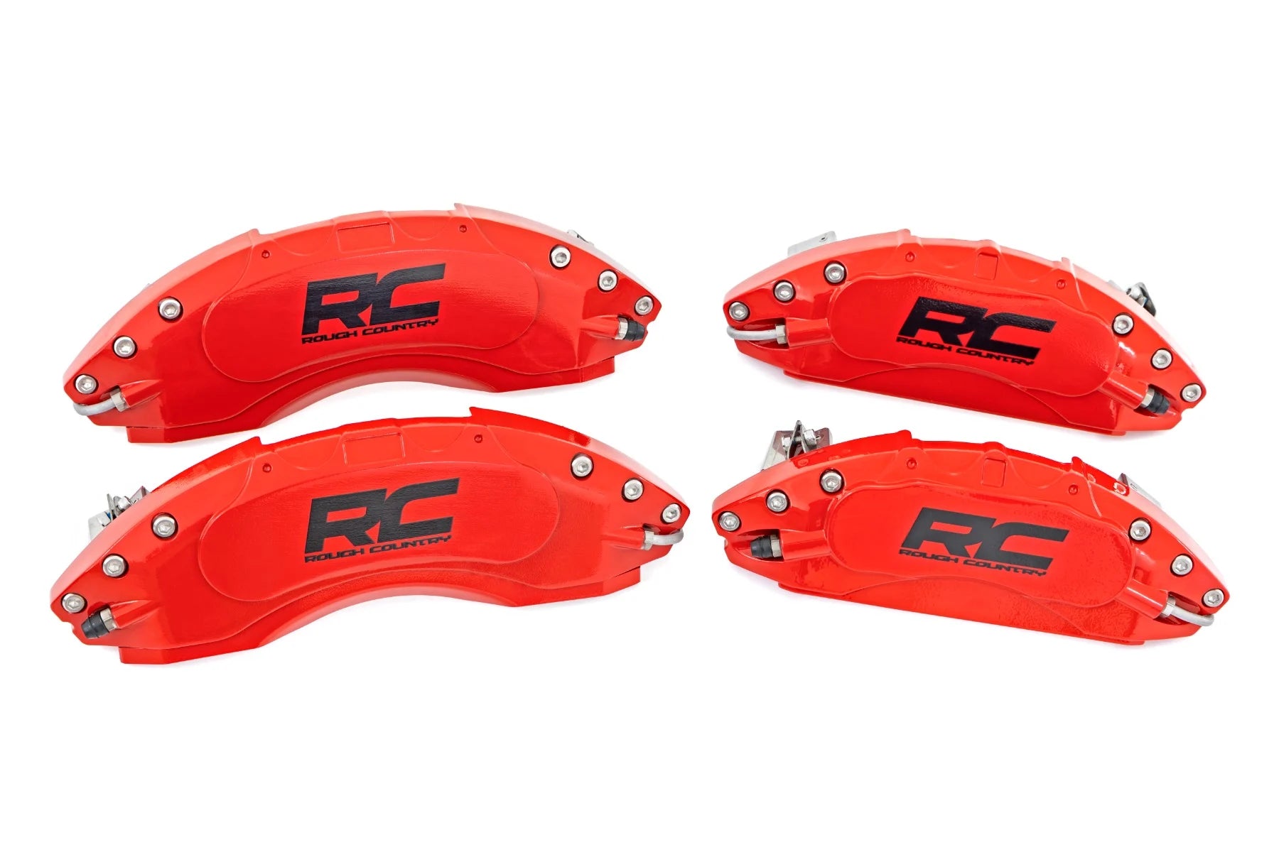 Rough Country Caliper Covers Front and Rear | Red | Ram 1500 2WD/4WD (2019-2025)