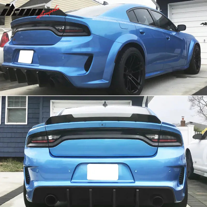 Ikon Motorsports Rear Bumper Diffuser for 2020-2023 Dodge Charger Widebody IKON