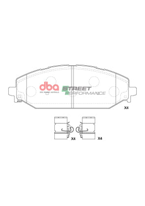 DBA 2021-2026 Ram 1500, RHO & TRX SP Performance Front Brake Pad