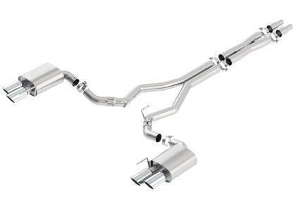 Borla 2018-2023 Ford Mustang GT 5.0L AT/MT (w/o Valves) ATAK 3in Cat-Back Exhaust w/Polished Tips