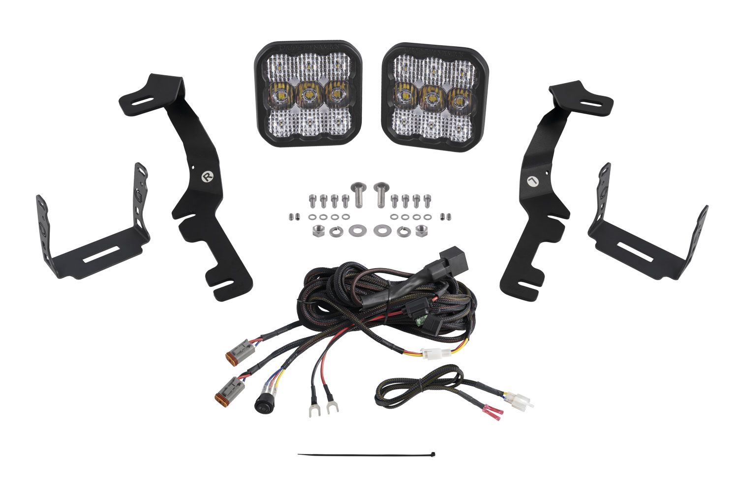 Diode Dynamics Stage Series Backlit Ditch Light Kit for 2019-2026 Ram 1500, RHO & TRX
