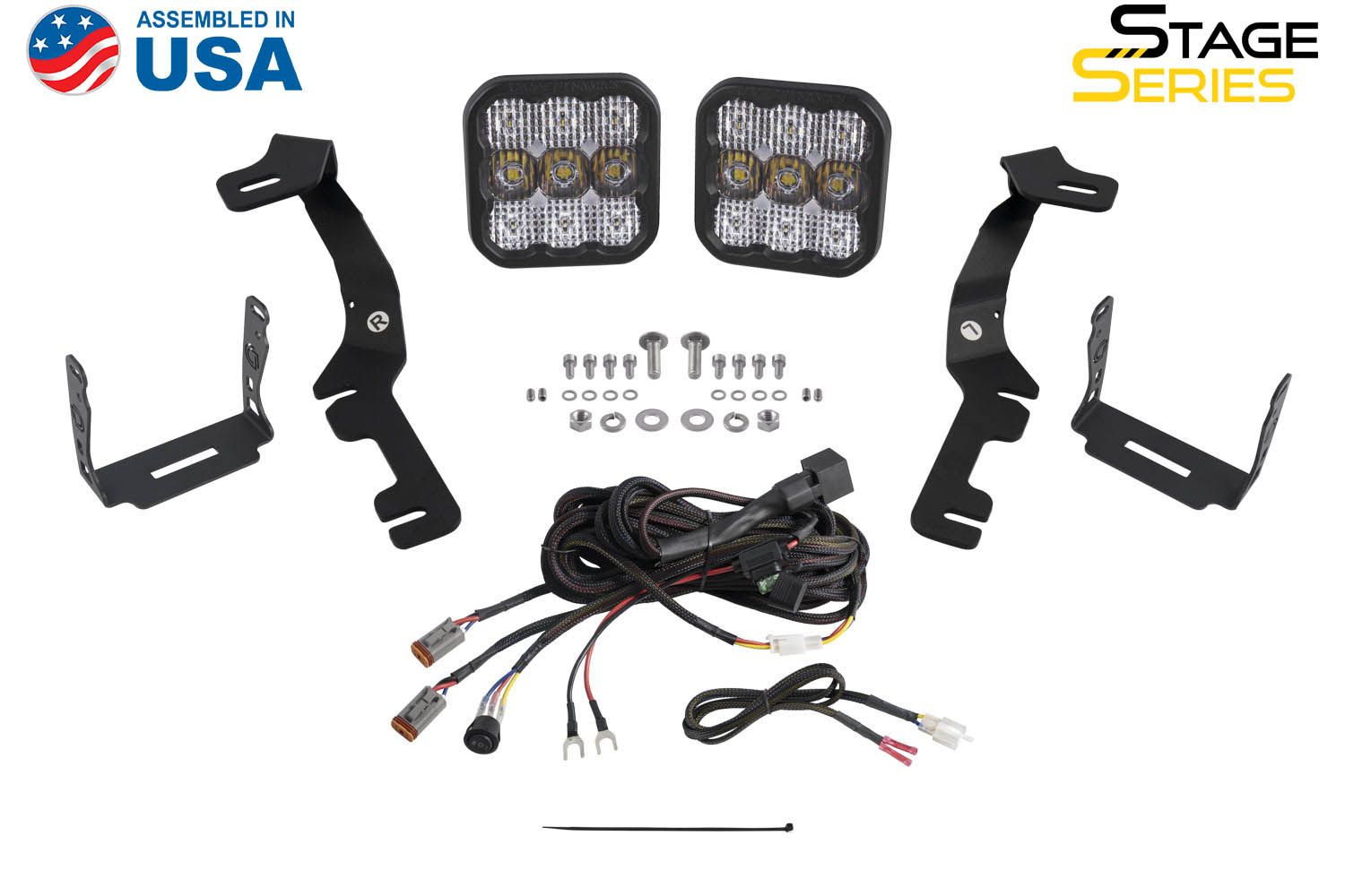 Diode Dynamics Stage Series Backlit Ditch Light Kit for 2019-2026 Ram 1500, RHO & TRX