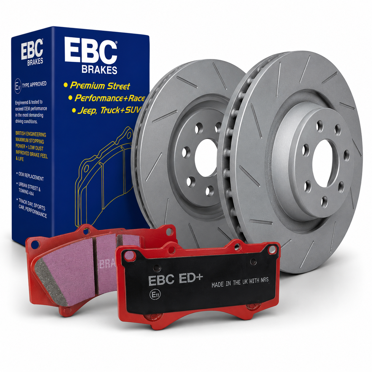 EBC Front Extra Duty Brake Pads & USR Rotors 2021-2024 Ram TRX & 2025-2027 Ram RHO