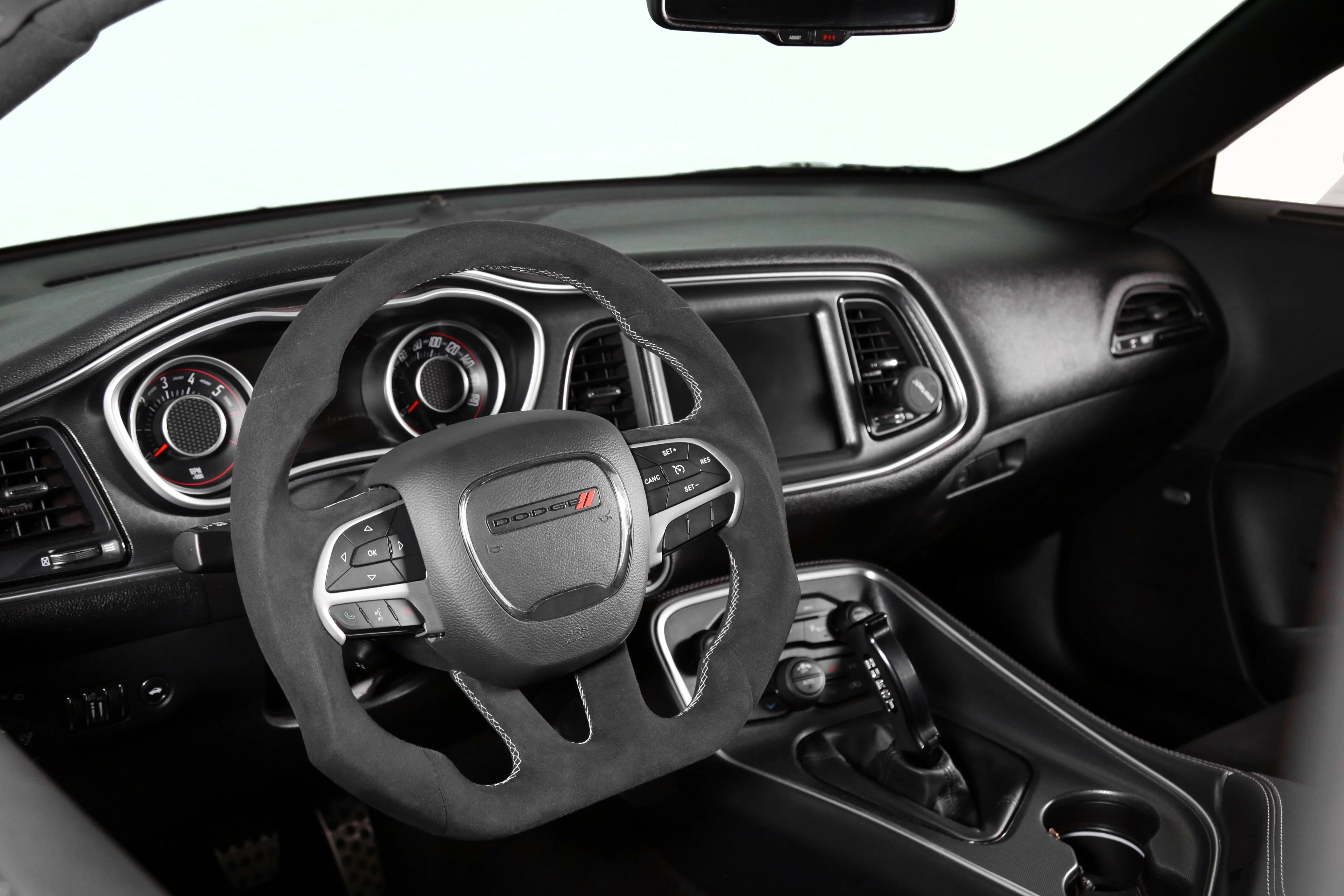 Drake Muscle Cars Steering Wheel - Alcantara Wrapped 2015-2023 Dodge Charger / Challenger