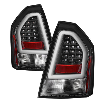 Spyder Chrysler 300 05-07 V2 Light Bar LED Tail Lights - Black