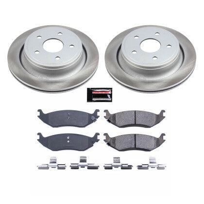 Power Stop Semi Coated Pad & Rotor Kit  2009-2022 Ram 1500 Classic (5 Lug)