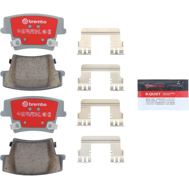 Brembo 2007+ Dodge Challenger Coupe / 2010+ Dodge Charger Xtra Ceramic Brake Pad - Rear