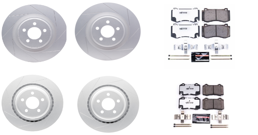 2006-2023 Charger/Challenger/300 SRT 4 Piston Brembo Front & Rear Pads And Rotors Kit Assembled by 797 Performance