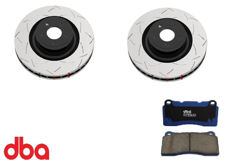 DBA 2008-2023 Dodge Challenger / Charger SRT Rear Level 4 Rotor & Pad Kit