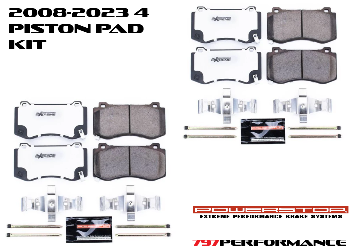 Power Stop 2008-2023 Charger & Challenger Z26 Extreme Street Front & Rear Kit(4 Piston)