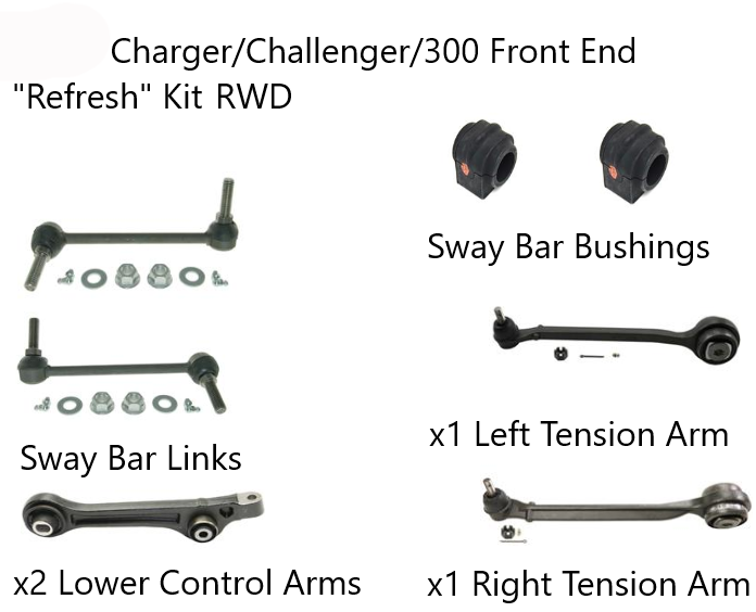 11-23 Dodge Charger/Challenger/300 RWD Front End Refresh Kit By 797 Performance