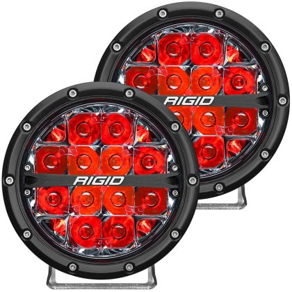 Rigid Industries 360-Series 6in LED Off-Road Spot Beam (choose backlight) Pair