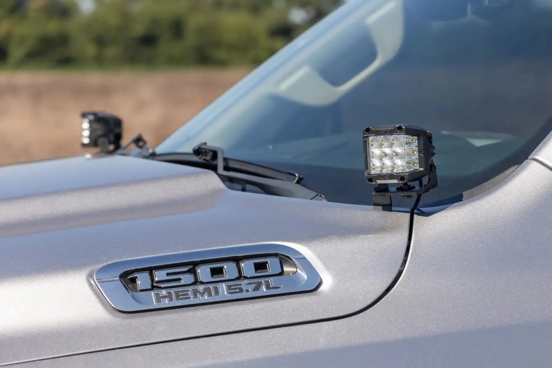 Rough Country LED Ditch Light Kit Ram 1500 2019-2025