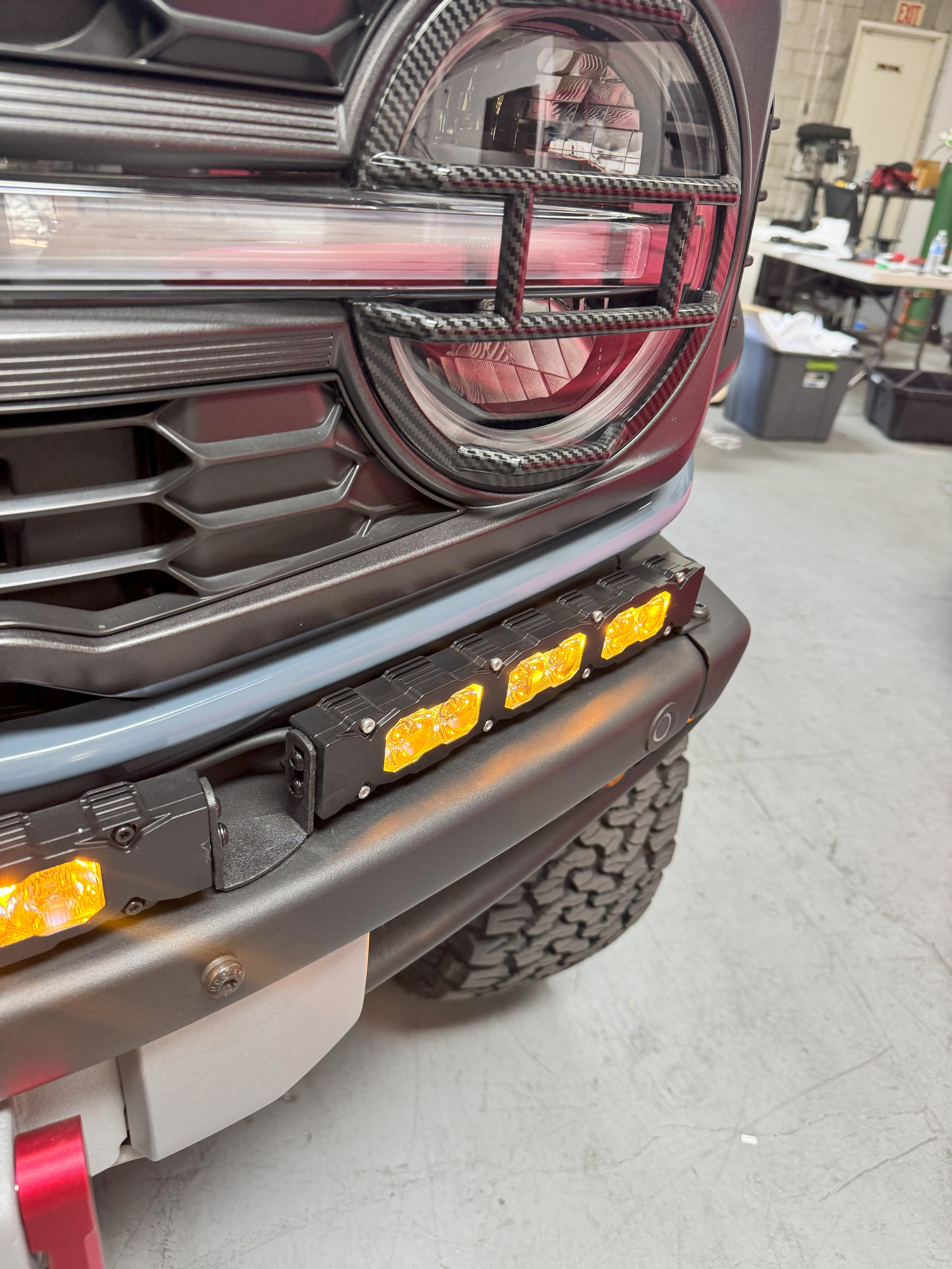 2022+ Ford Bronco Raptor Light Bar Extensions