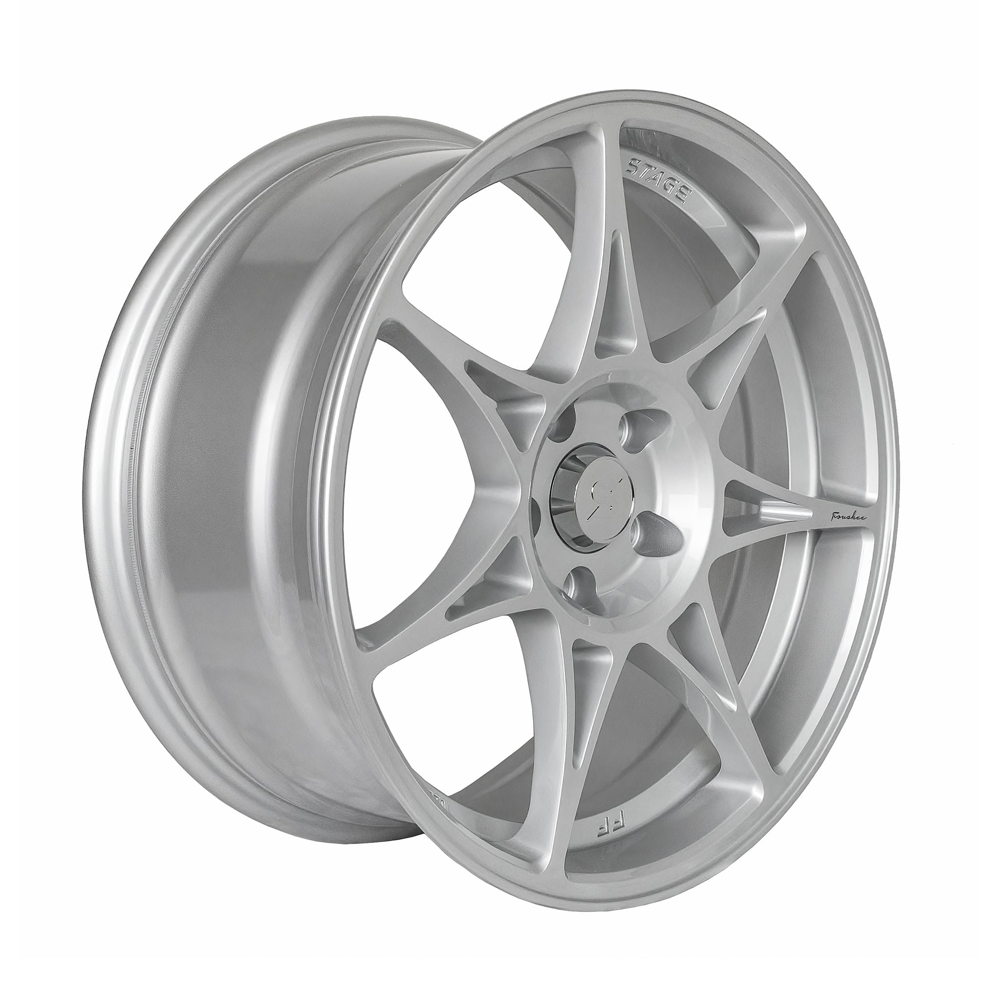 Stage Wheels Foushee 18x8.5 +35mm 5x120 CB: 74.1 Color: Liquid SIlver