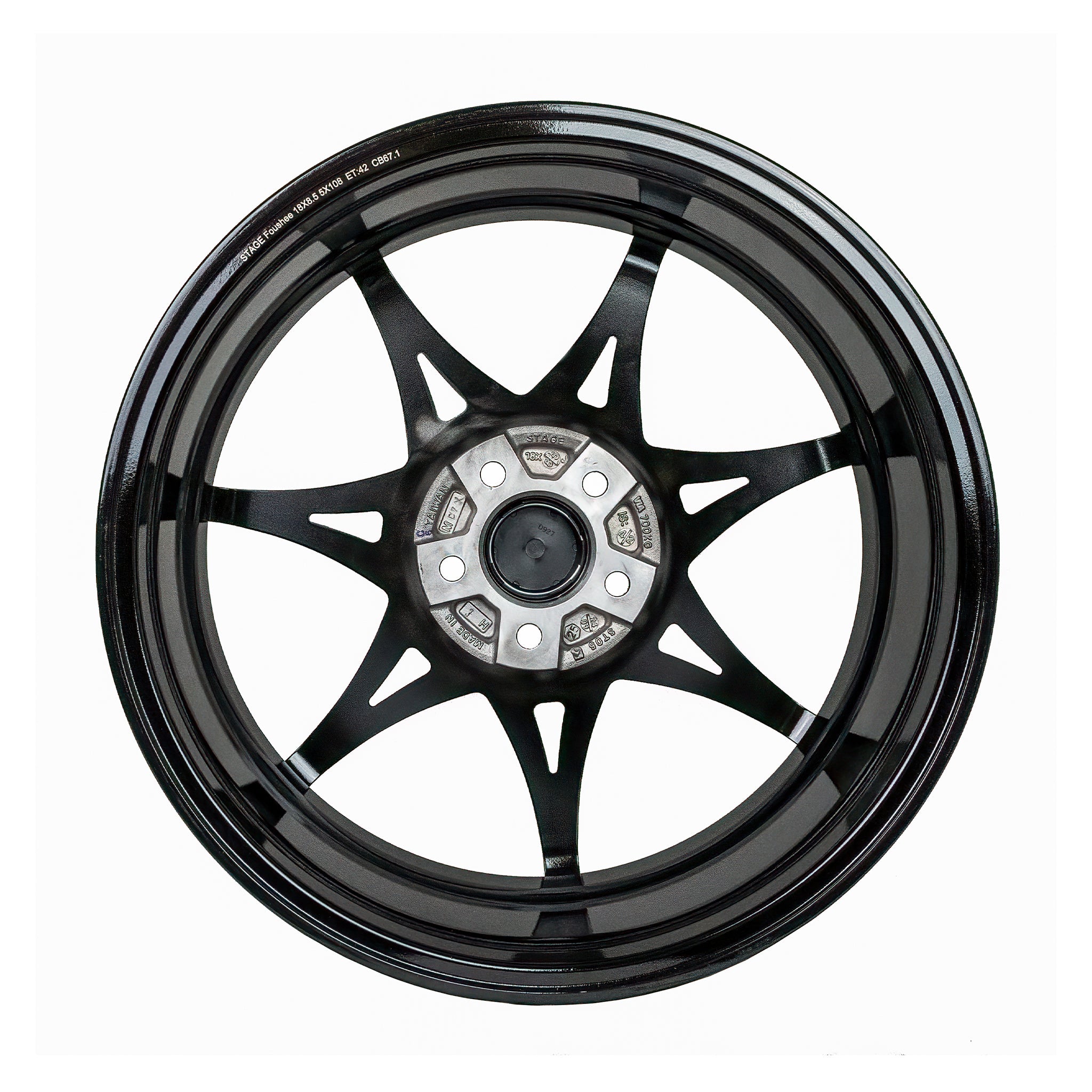 Stage Wheels Foushee 18x8.5 +42mm 5x108 CB: 67.1 Color: Black