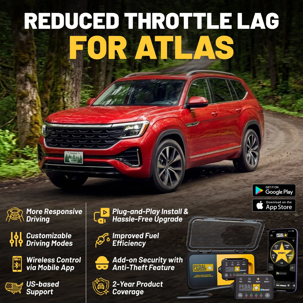 Pedal Commander for Volkswagen Atlas