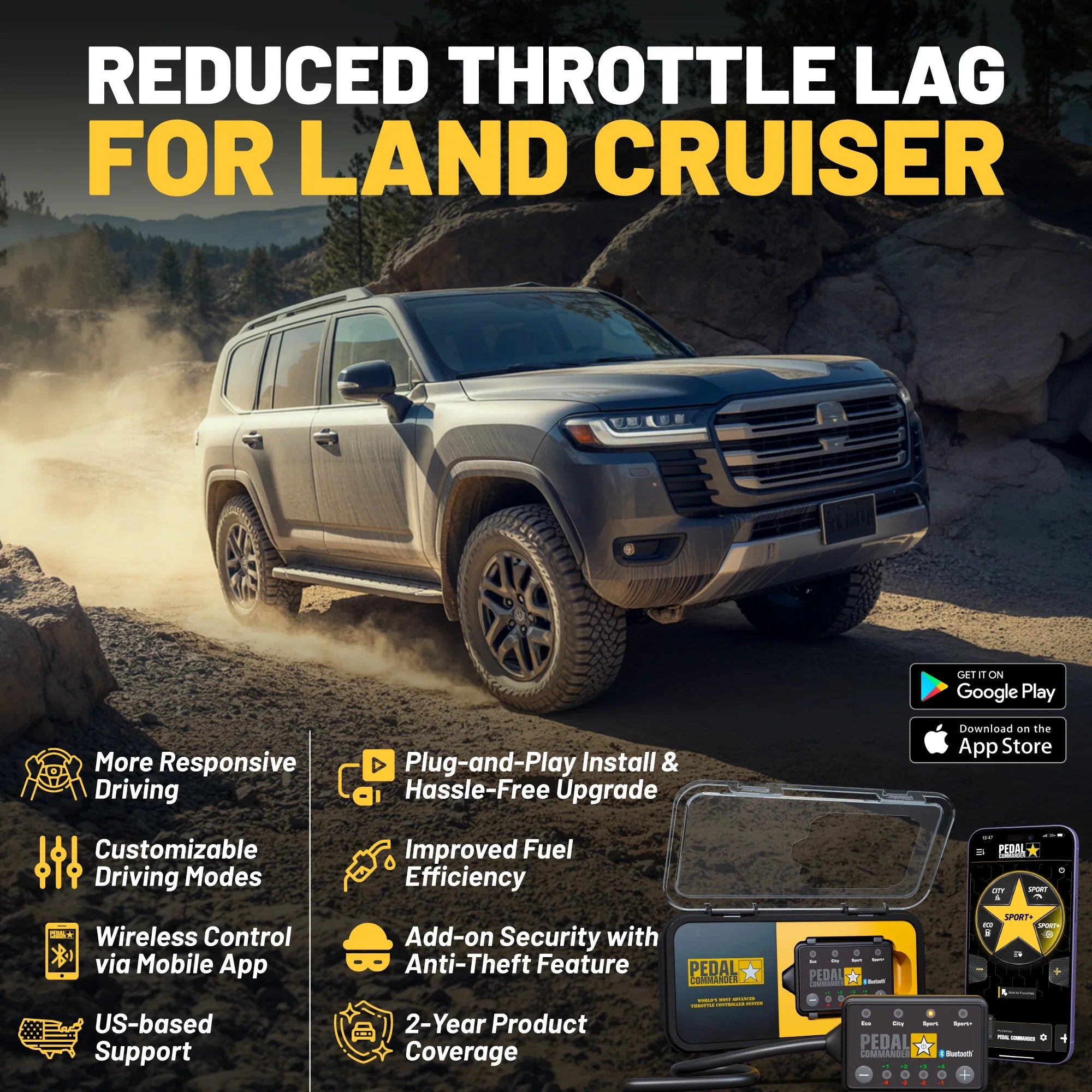 Pedal Commander for Toyota Land Cruiser