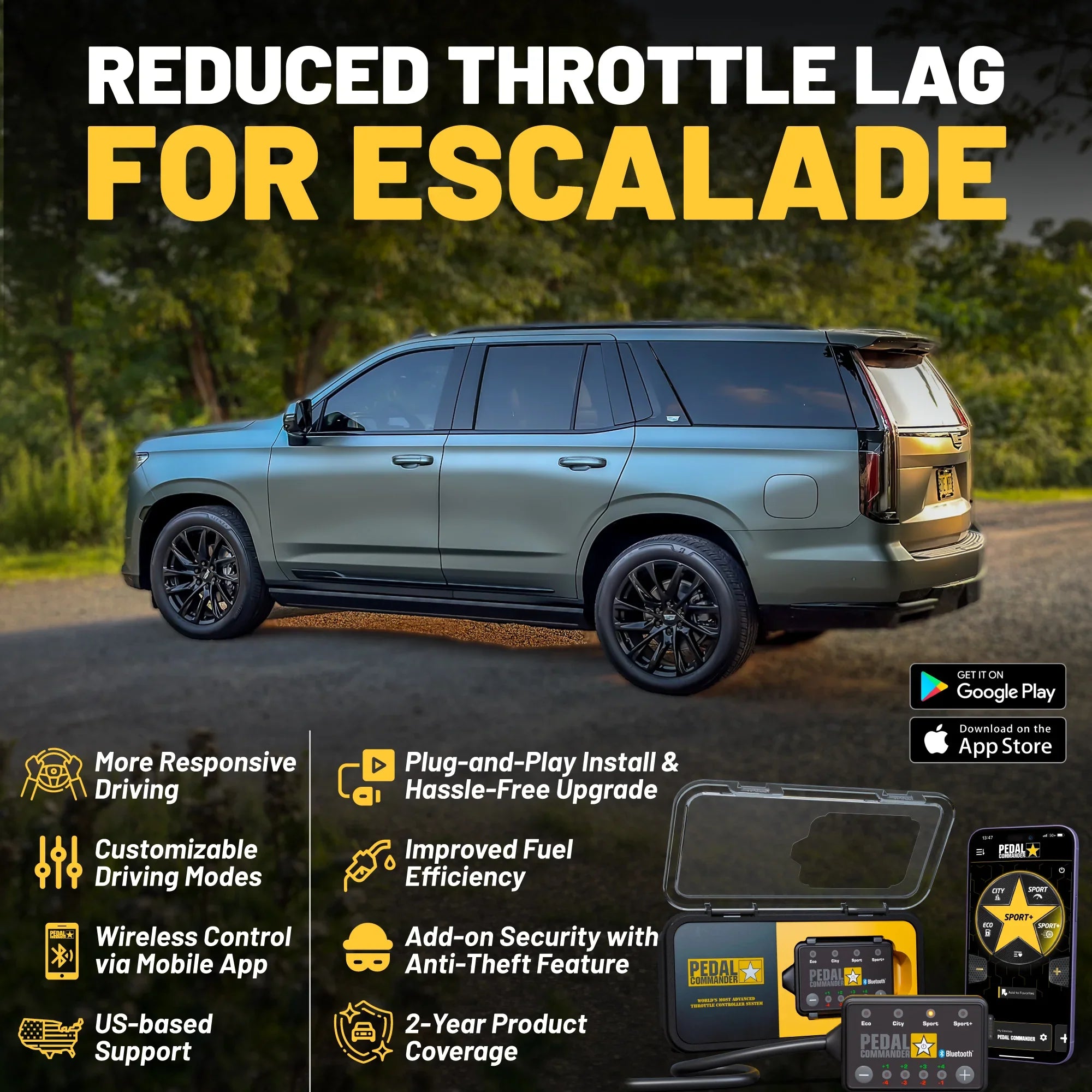 Pedal Commander for Cadillac Escalade