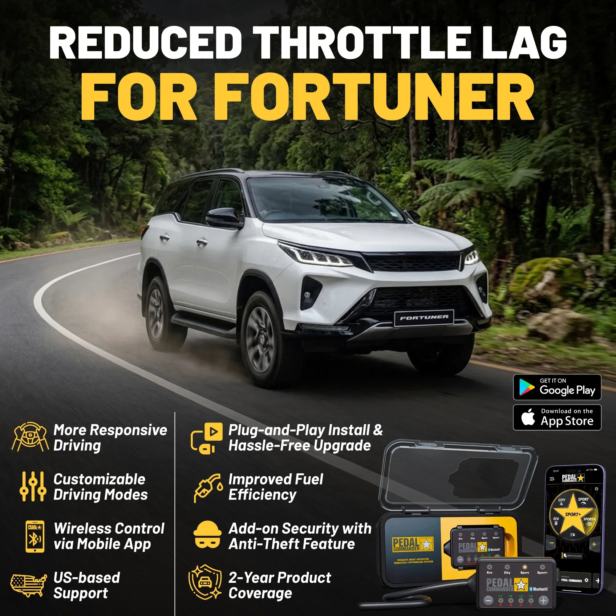 Pedal Commander for Toyota Fortuner