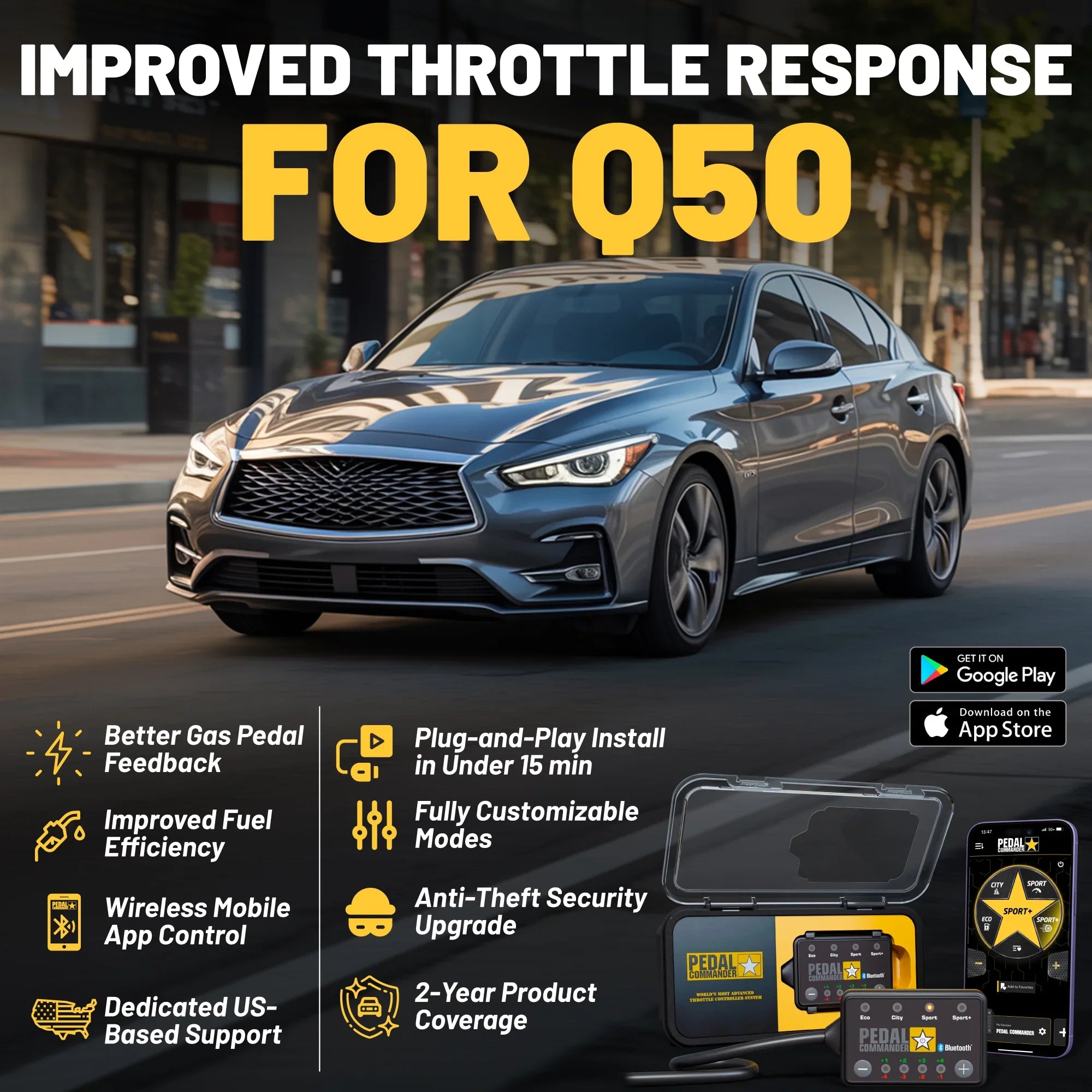 Pedal Commander for Infiniti Q50