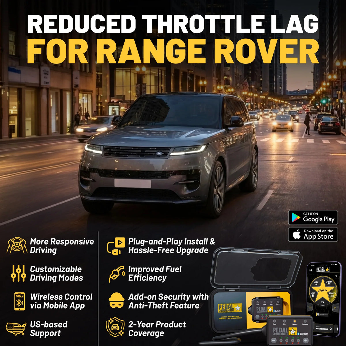 Pedal Commander for Land Rover Range Rover Sport