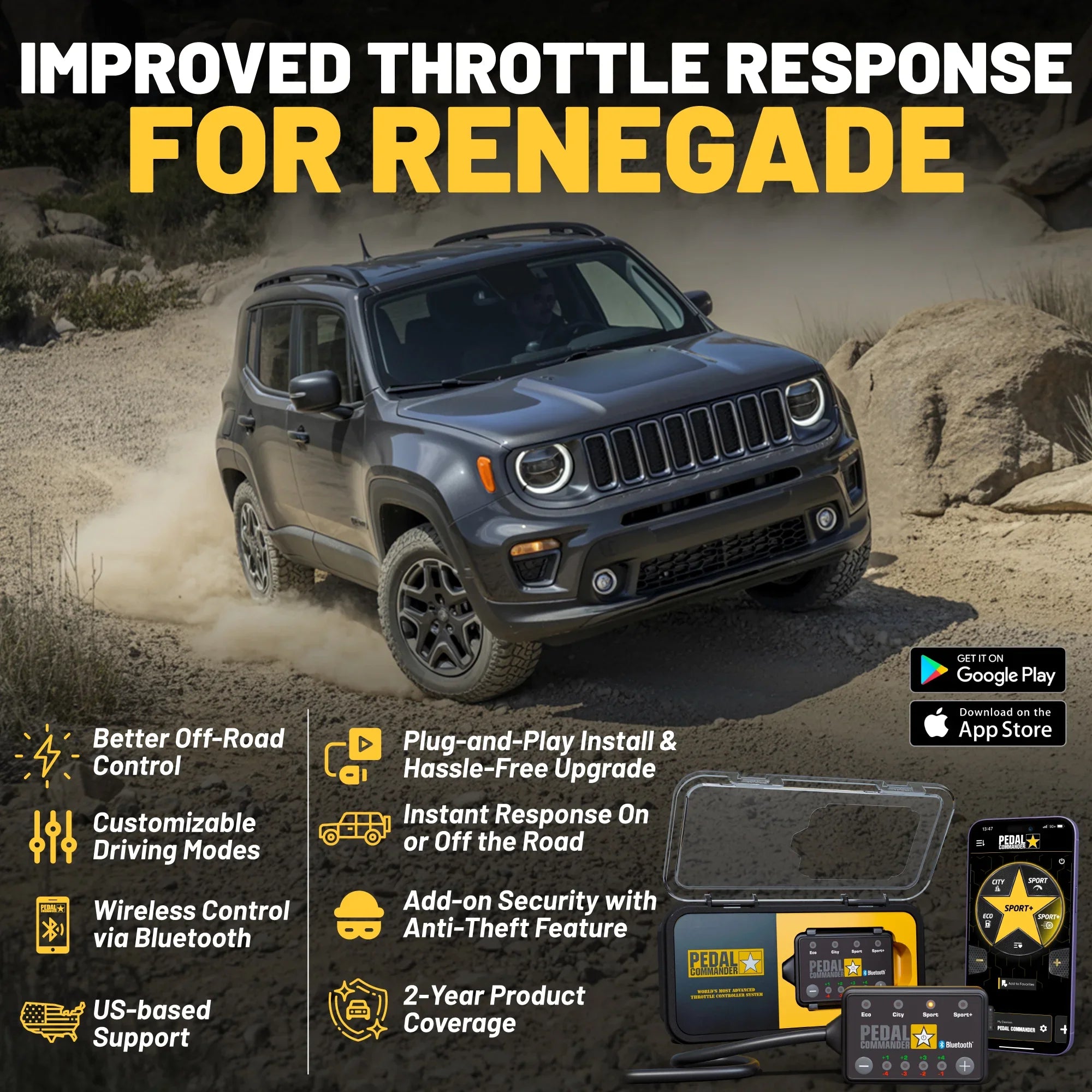 Pedal Commander for Jeep Renegade