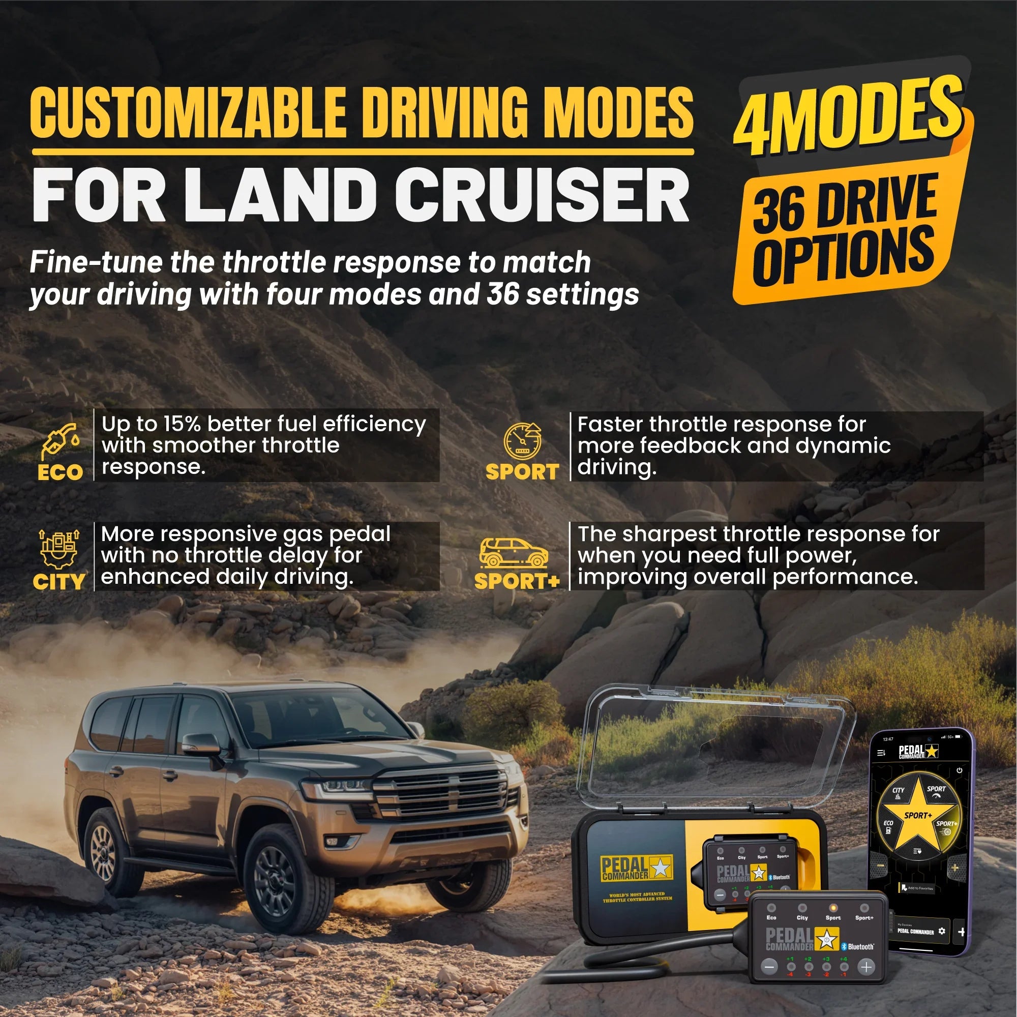 Pedal Commander for Toyota Land Cruiser