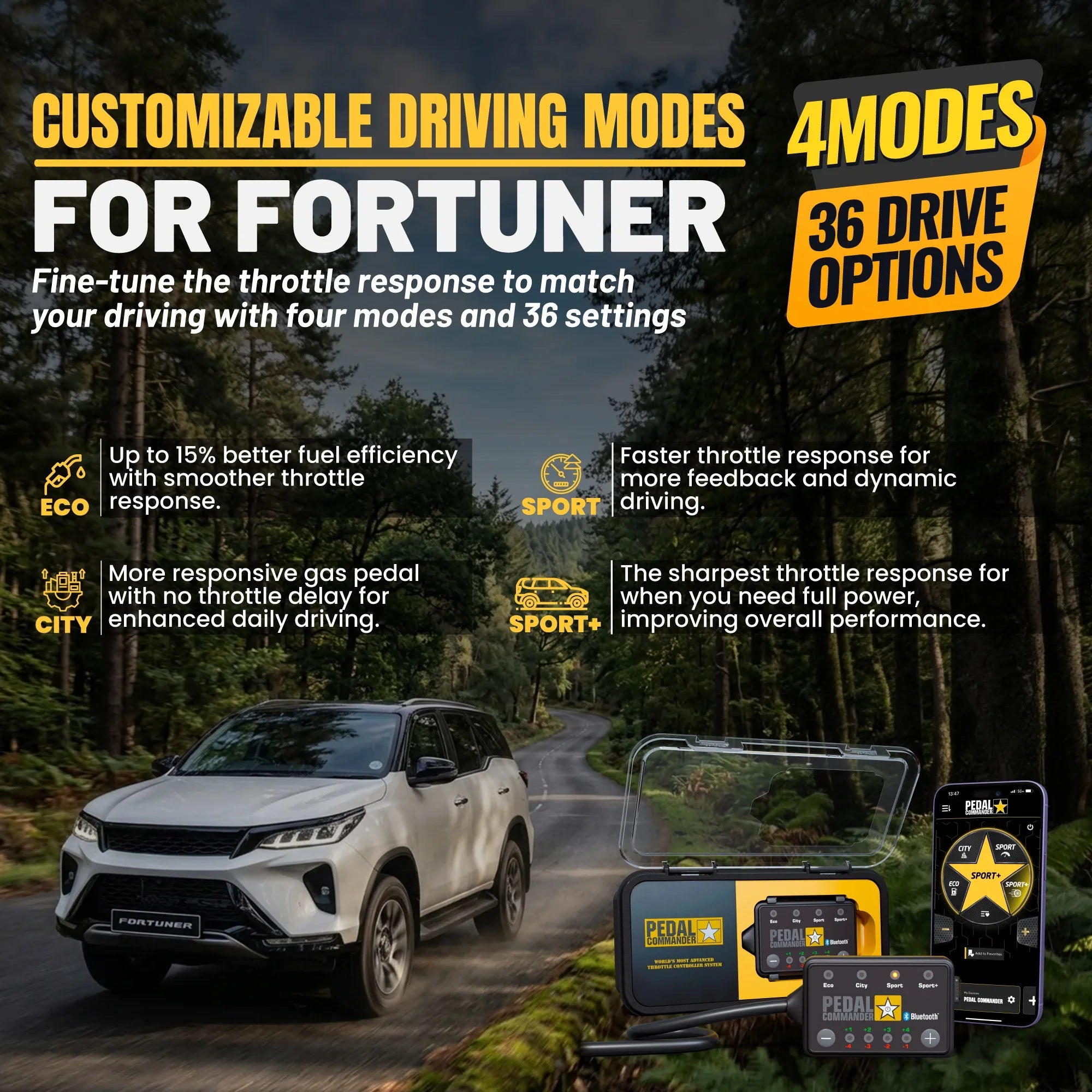 Pedal Commander for Toyota Fortuner