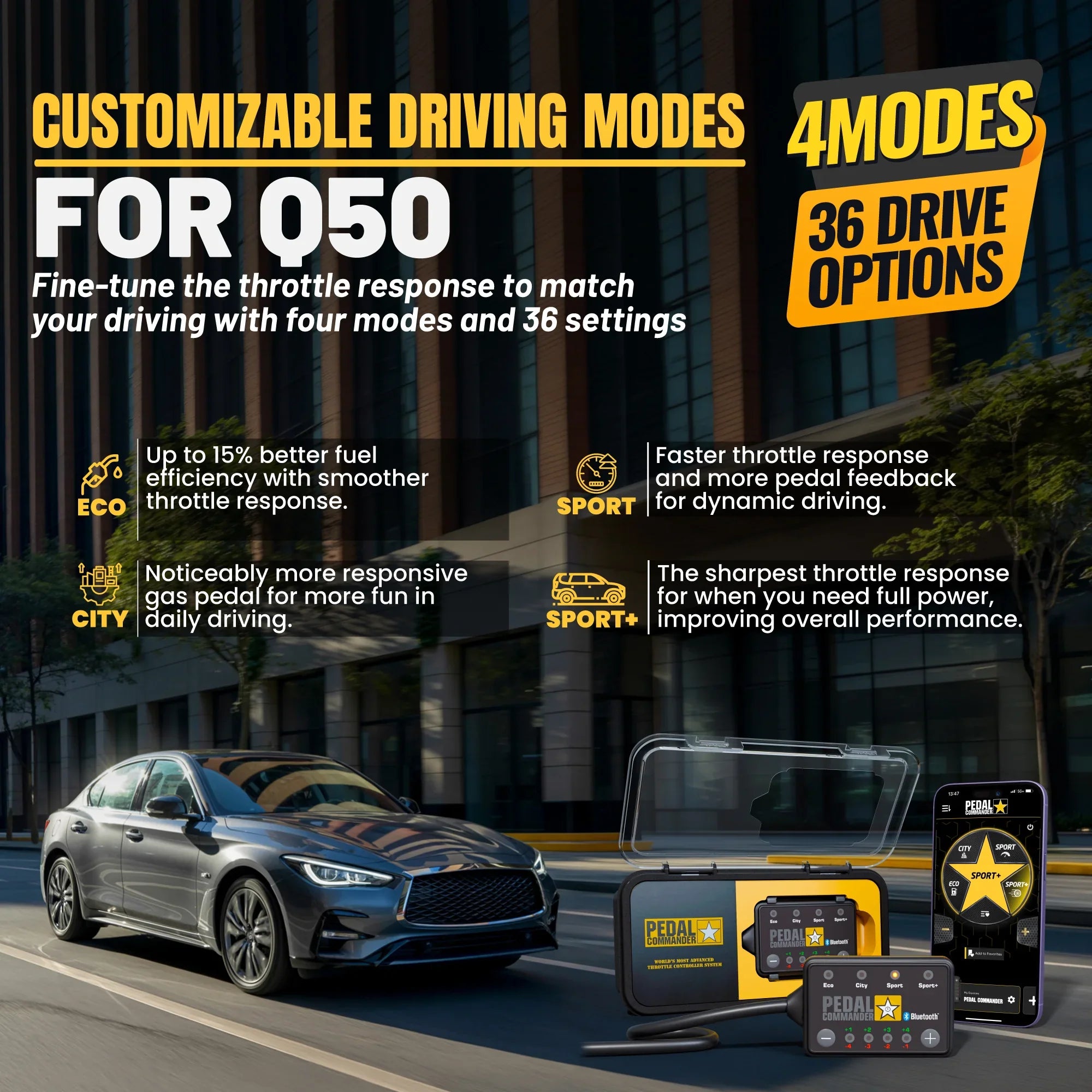 Pedal Commander for Infiniti Q50